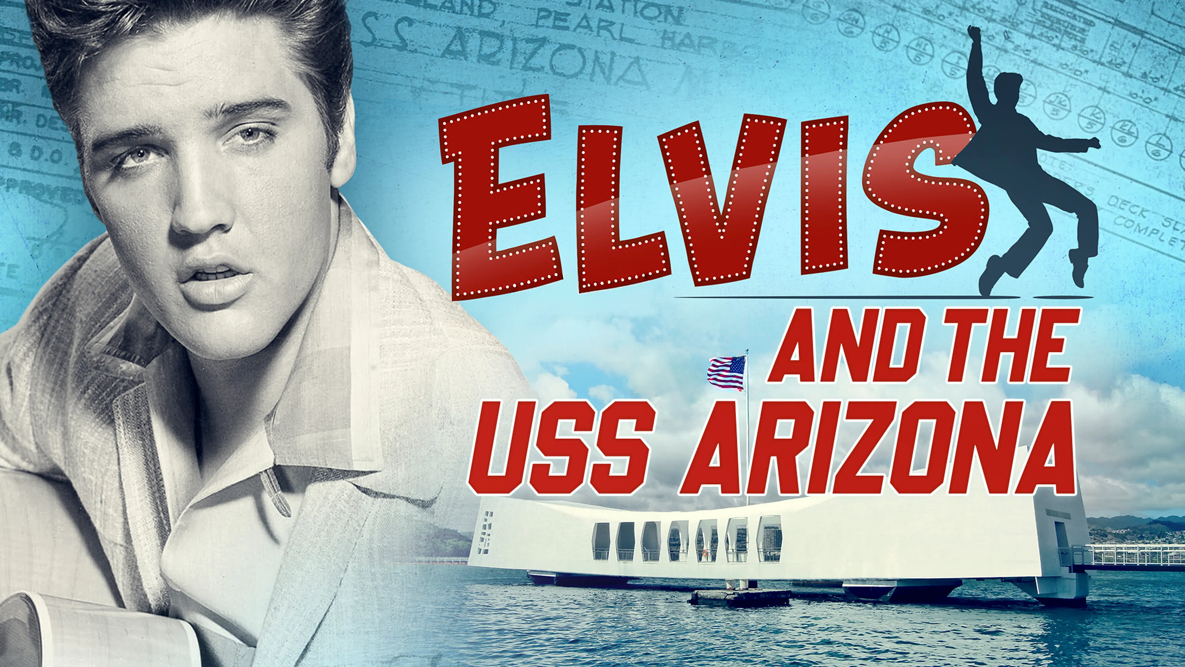 Elvis and the USS Arizona poster